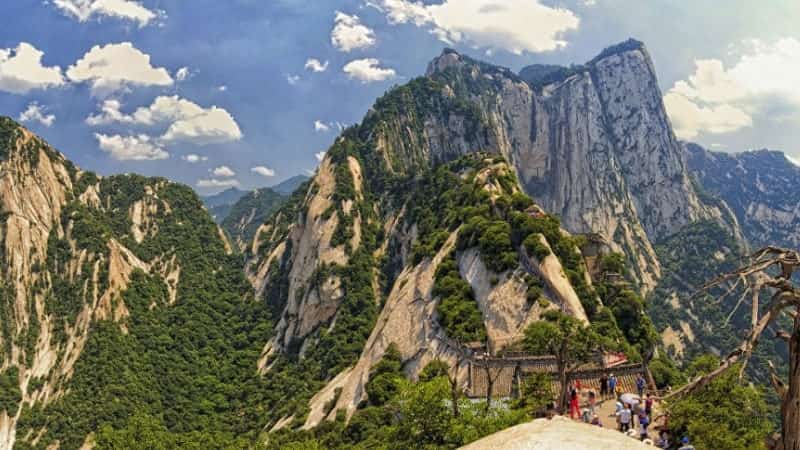 Горная дорога в Китае гора Хуашань