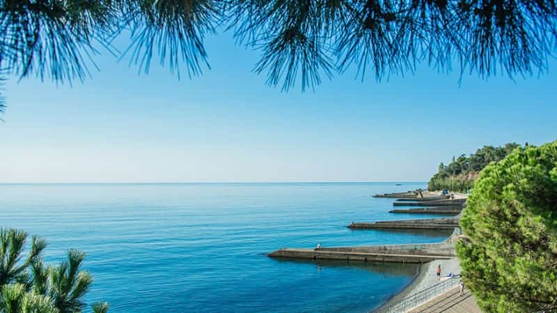 Крым море фото Алушта берег