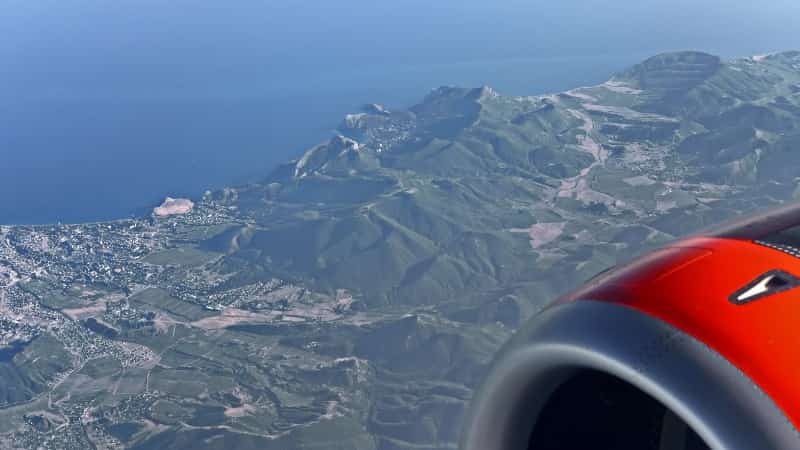 Крым вид из самолета